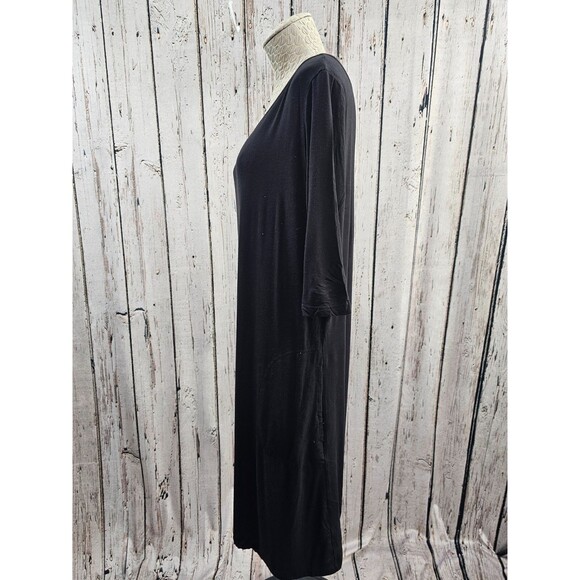 Yala Women's XL Haley Bamboo Pajama Tunic Top Crossover Front 3/4 Sleeve GUC - Picture 8 of 10